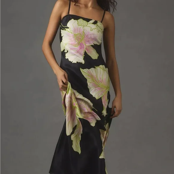 maxi dress butterfly Audrey Printed Maxi Dress Butterfly Sleeves Patchwork Blue